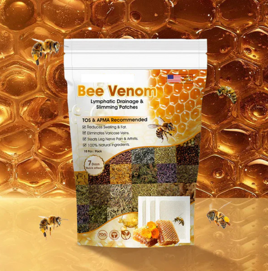 Bee Venom Lymphatic Drainage & Slimming Foot Patches (Set of 10 Patches)