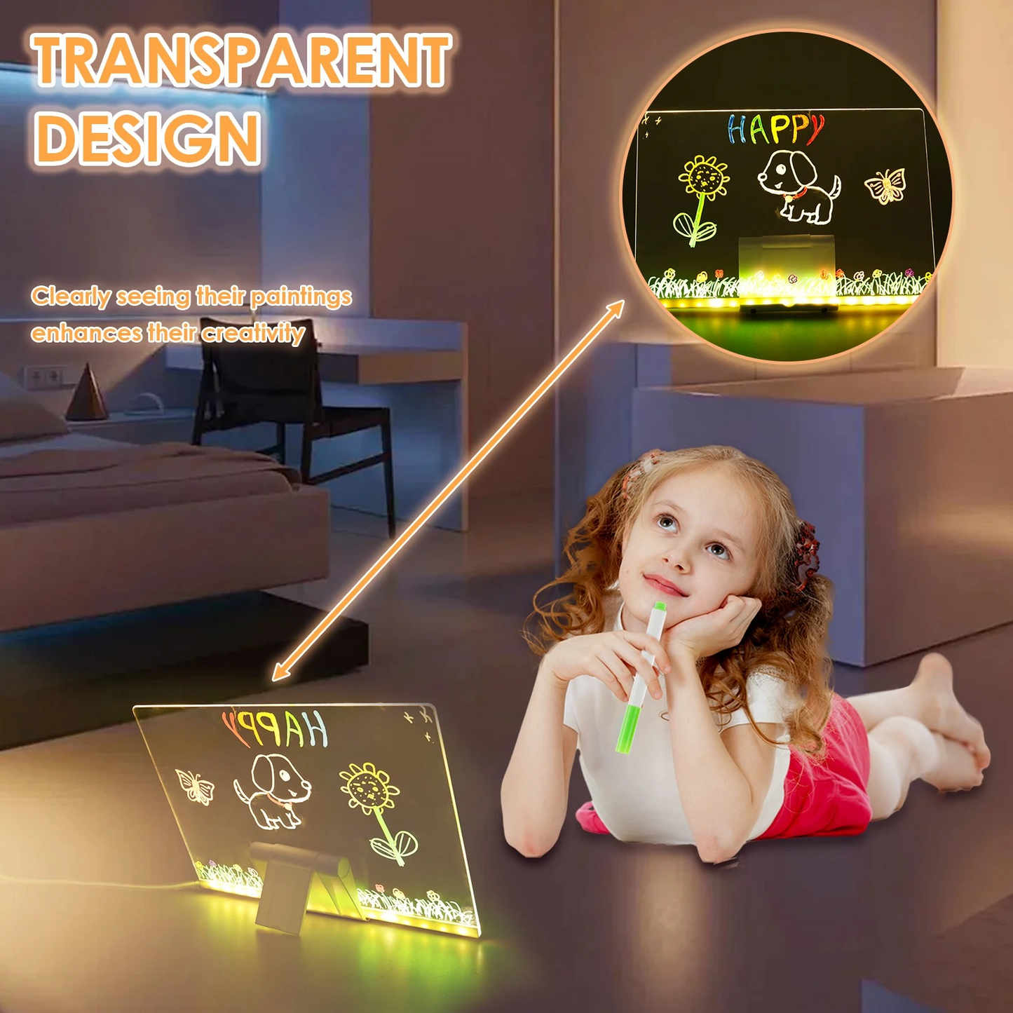 Children’s Neon Acrylic Writing Board